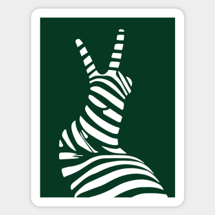 Geometric Snail Op Art Design for Nature Lovers Sticker